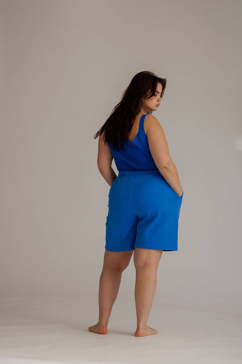 Karo Kauer Long Shorts Sonic Blue Meist gekauft