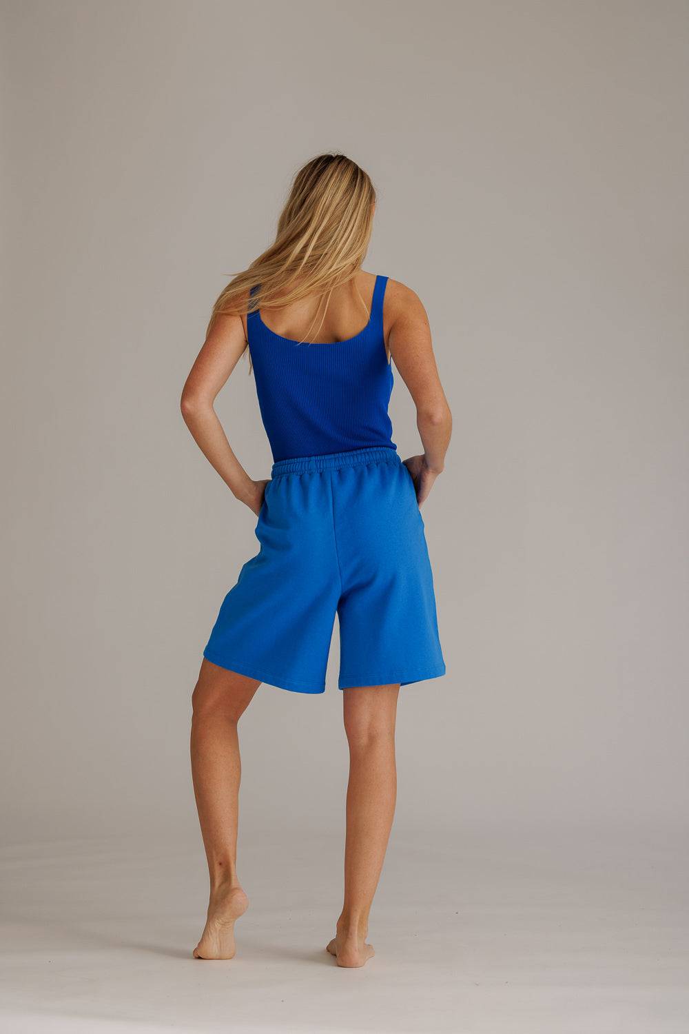 Karo Kauer Long Shorts Sonic Blue Meist gekauft