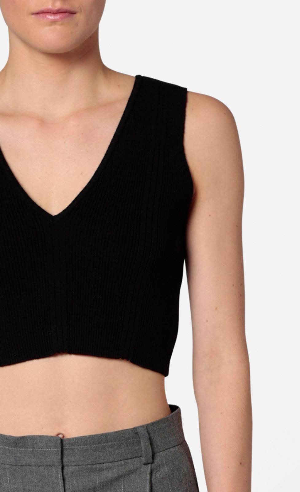 Kiefermann Sovia Cropped Stricktop aus Viskosematerial Outlet