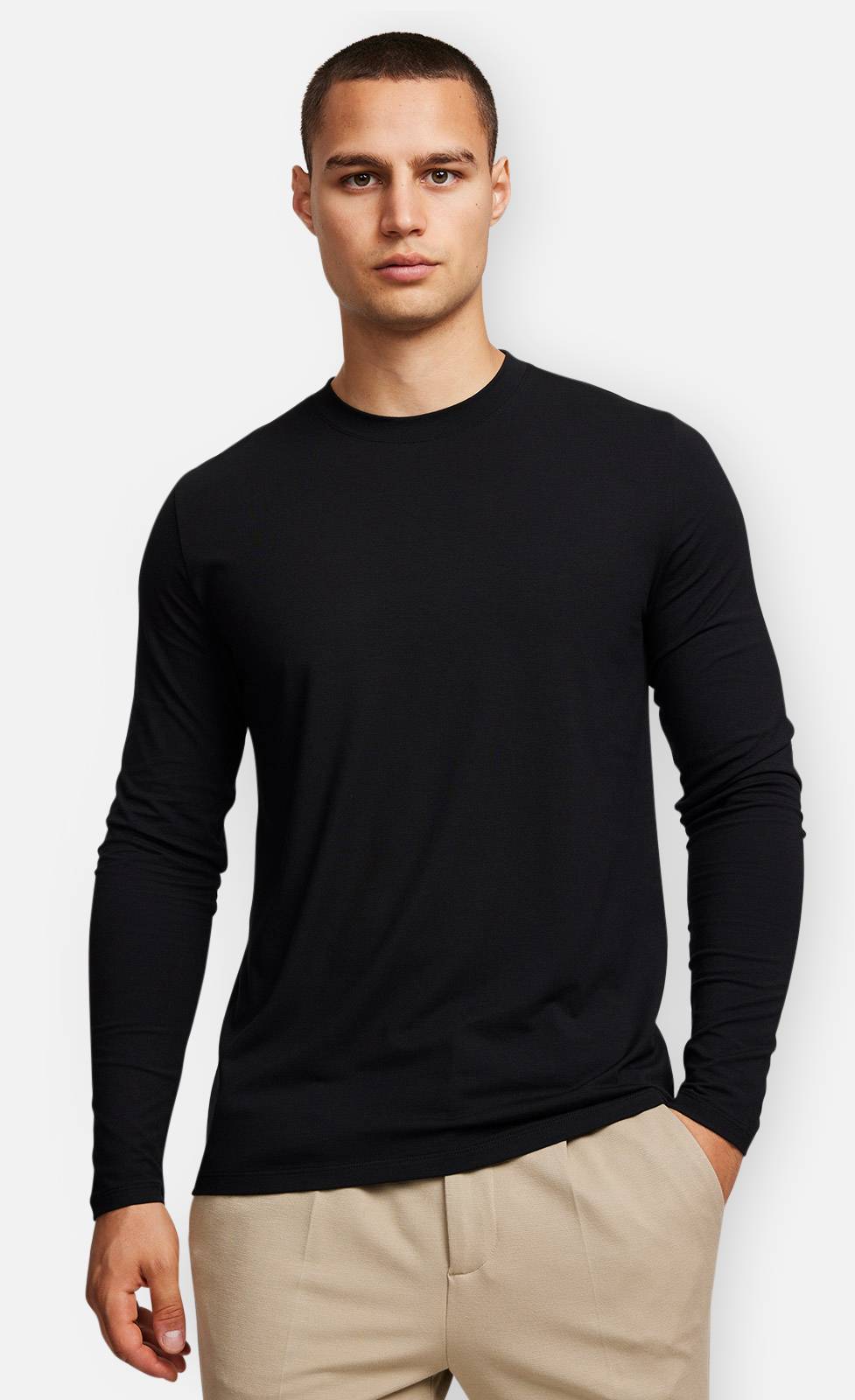 Kiefermann Alberts Rundhals Langarmshirt im Angebot