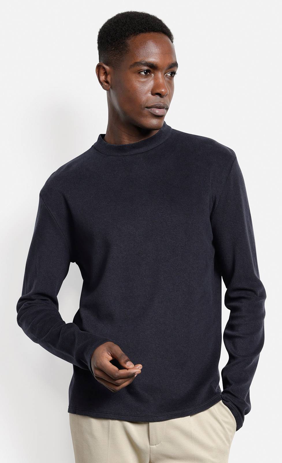 Kiefermann Grahamo Langarmshirt aus Baumwolle und Wolle Fabrikverkauf