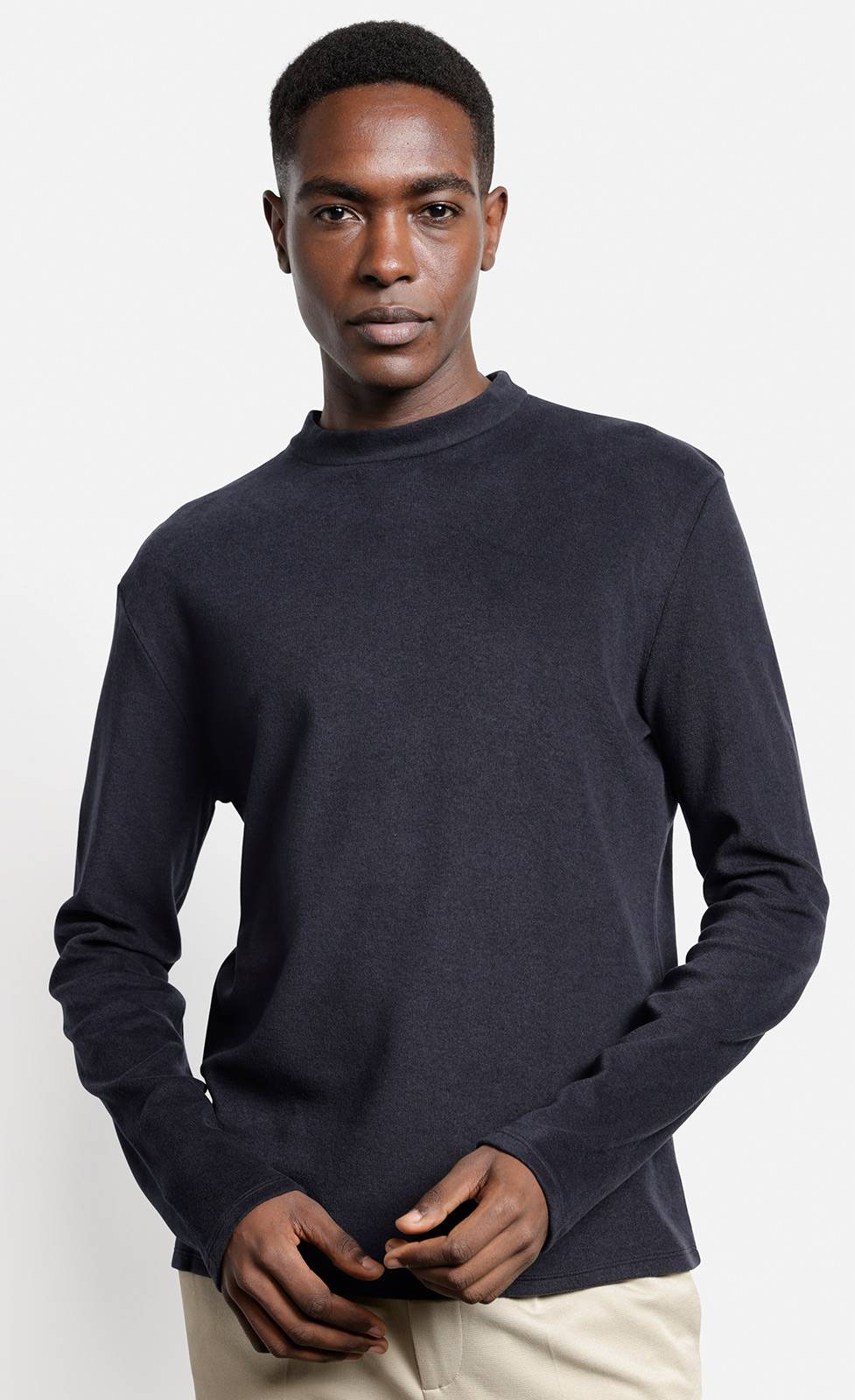 Kiefermann Grahamo Langarmshirt aus Baumwolle und Wolle Fabrikverkauf