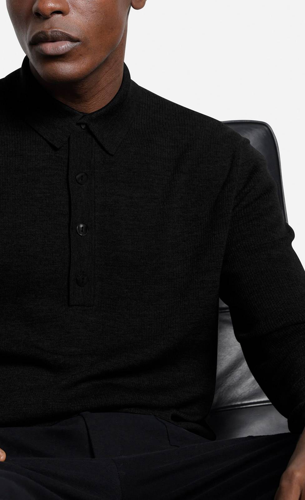 Kiefermann Imano Polopullover aus Merinowolle Schlussverkauf