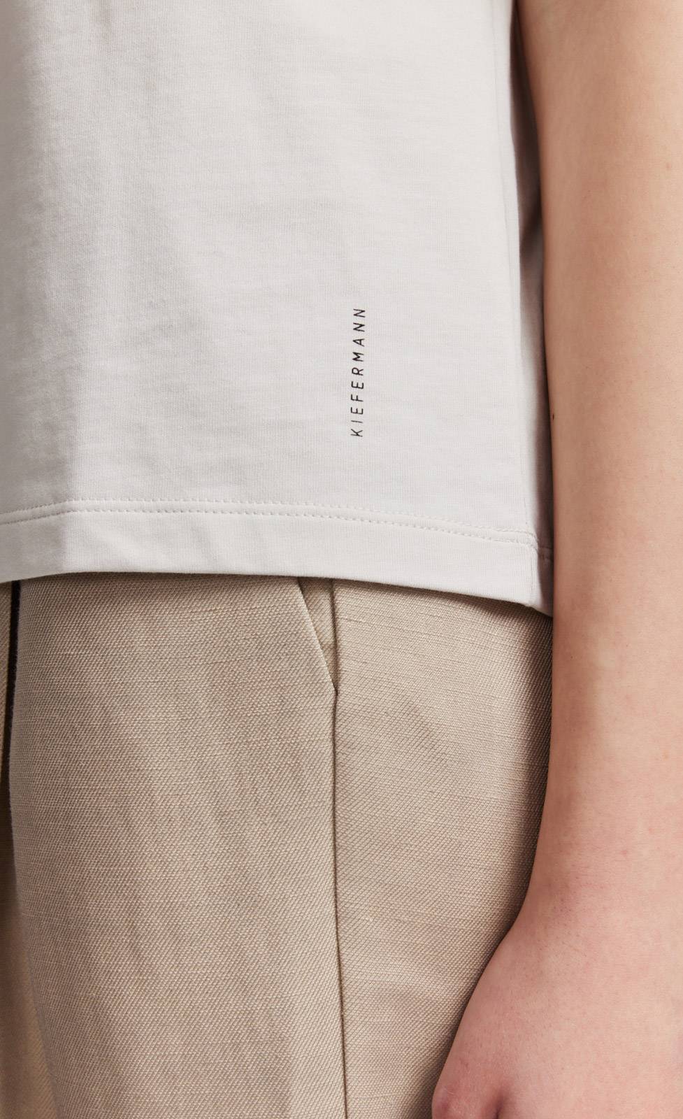 Kiefermann Jetta T-Shirt aus Baumwolle mit Logoprint Schlussverkauf