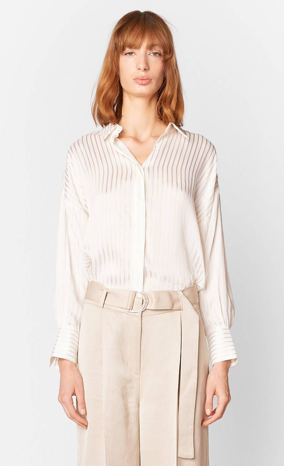 Kiefermann Cece Bluse mit tonalem Streifen Auslauf