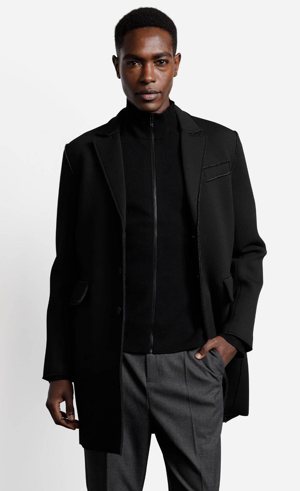 Kiefermann Baris Mantel aus gebondetem Jersey Online