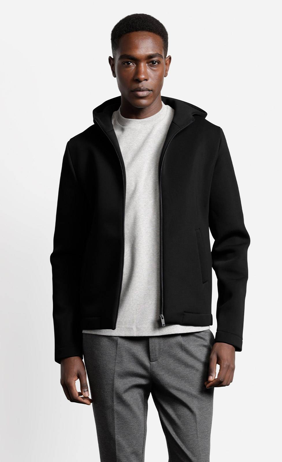 Kiefermann Attan Kapuzenjacke aus gebondeter Sweatware Outlet