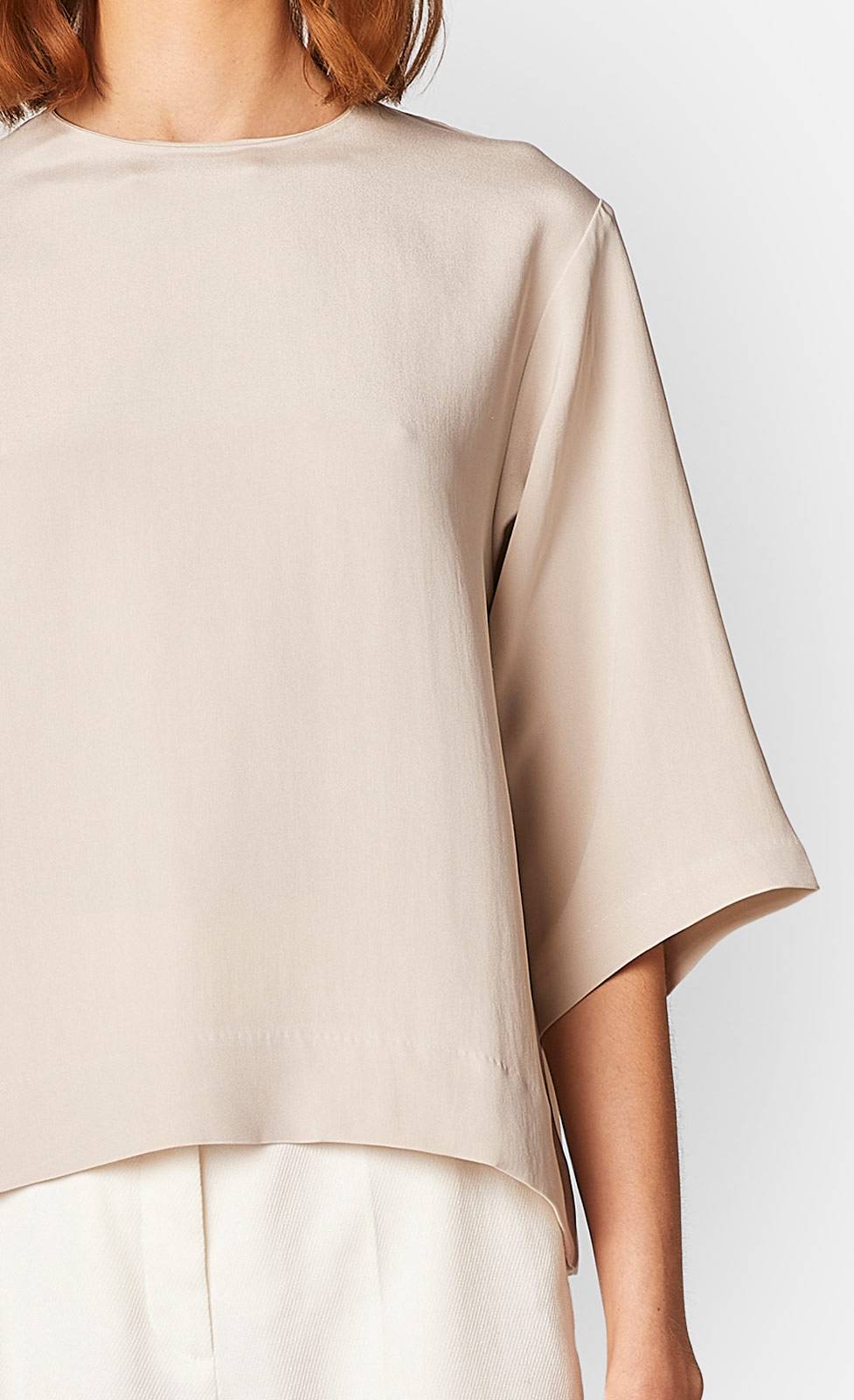 Kiefermann Colette Kurzarm-Seidenshirt Günstiger Verkauf