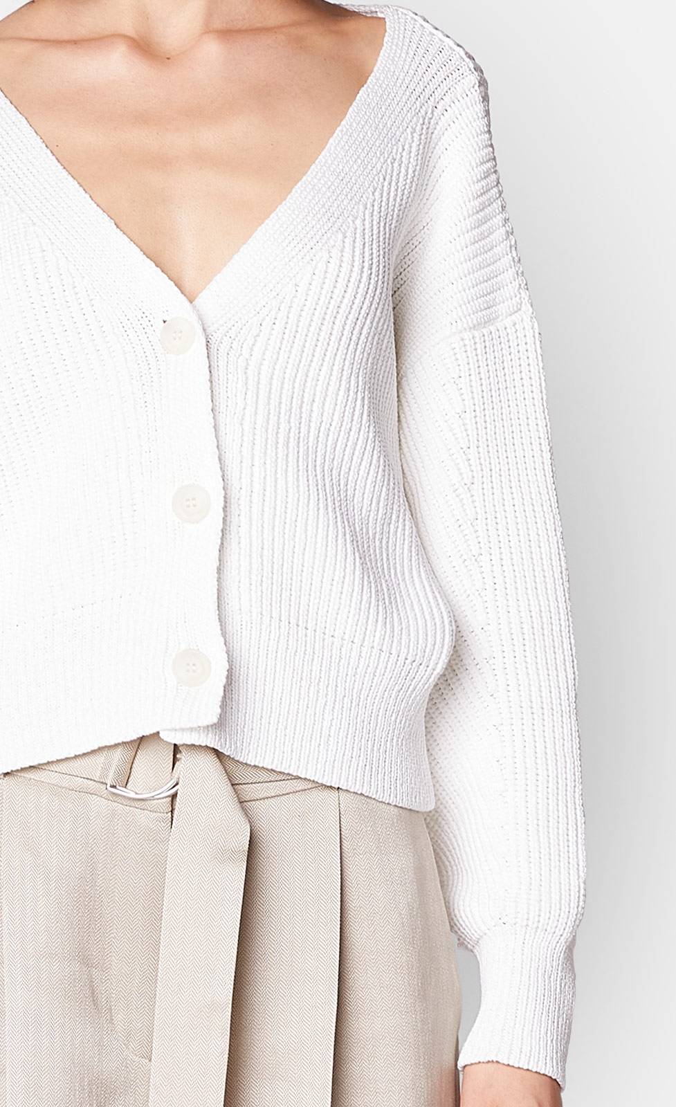 Kiefermann Giovanna Grobe Strickjacke aus Baumwolle Fabrikverkauf