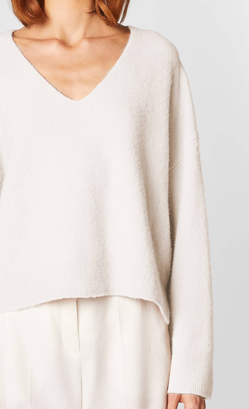 Kiefermann Chiara Strickpullover aus gewalktem Kaschmir Blitzverkäufe