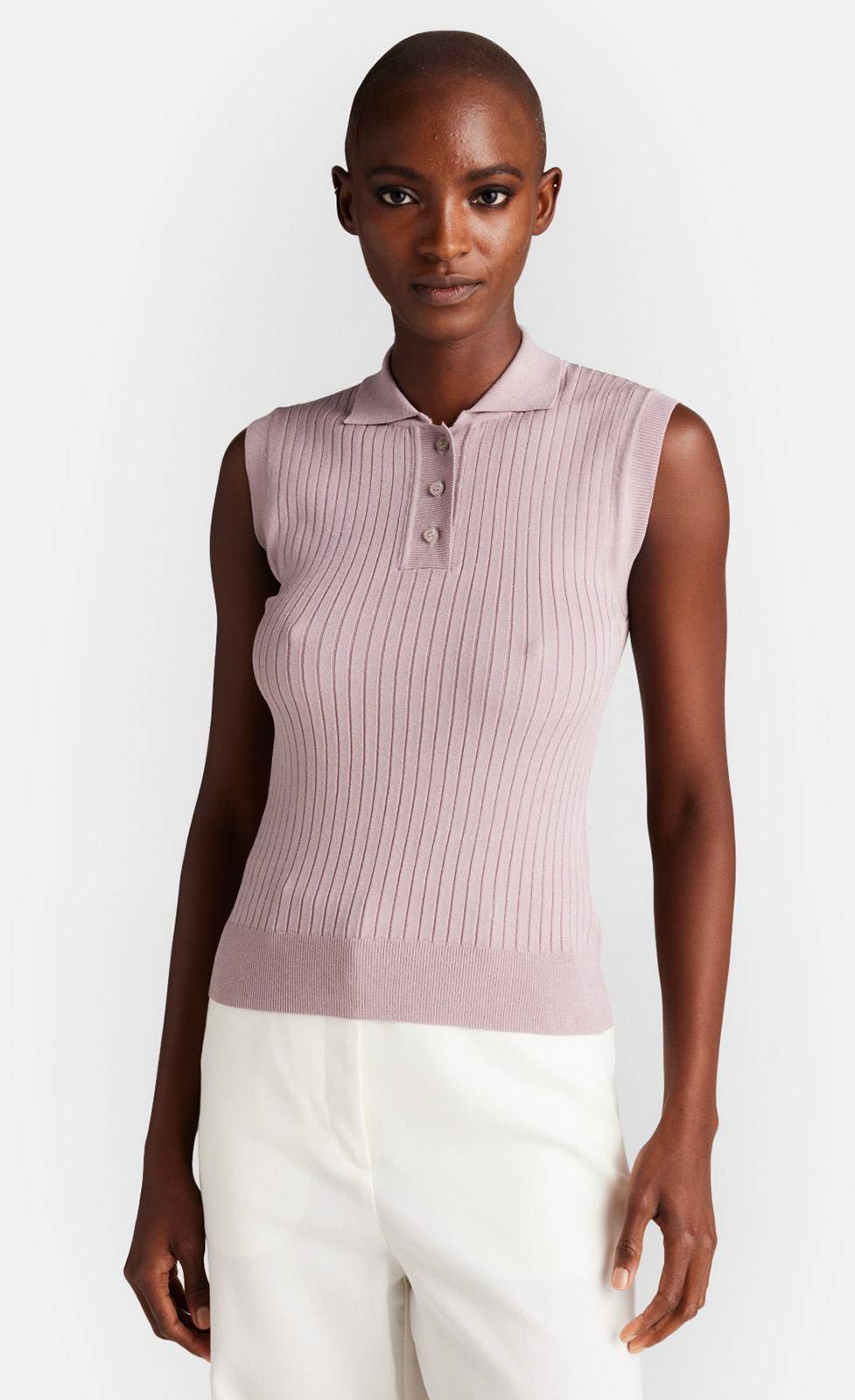 Kiefermann Melody Rippstrickpolo mit Knopfleiste Verkauf
