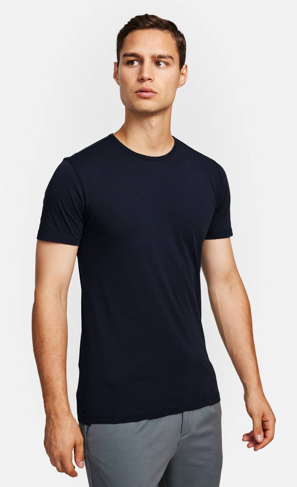 Kiefermann Lio Baumwoll-T-Shirt mit Rundhals Blitzverkäufe