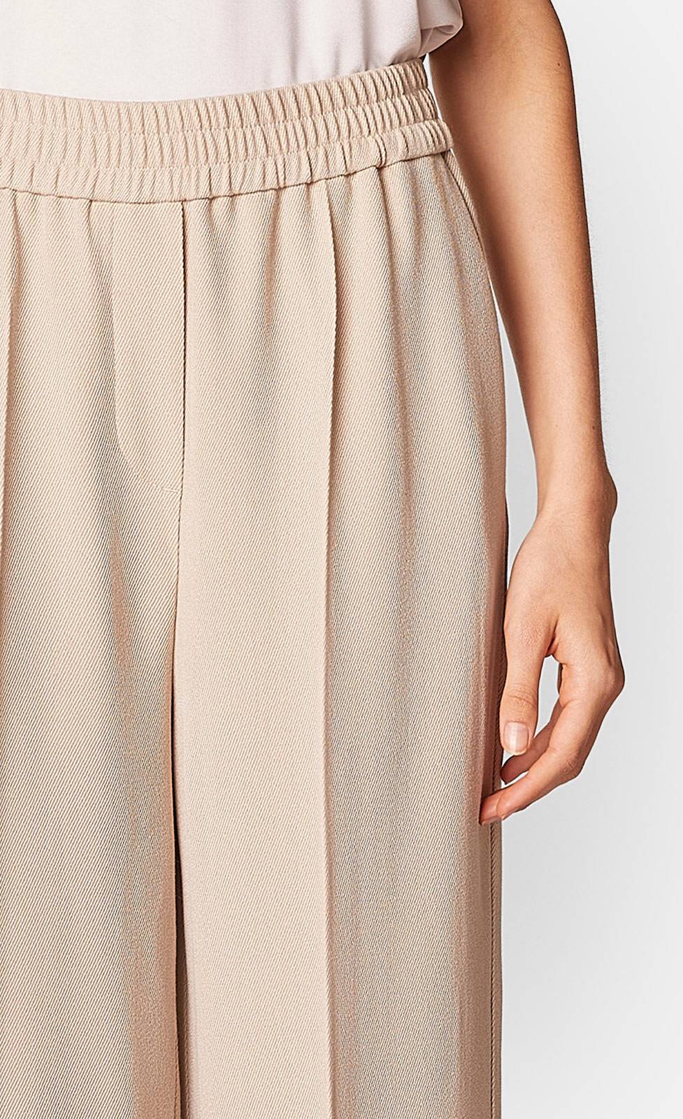 Kiefermann Alice Fließende, weite Hose in Twill-Optik Günstiger Verkauf