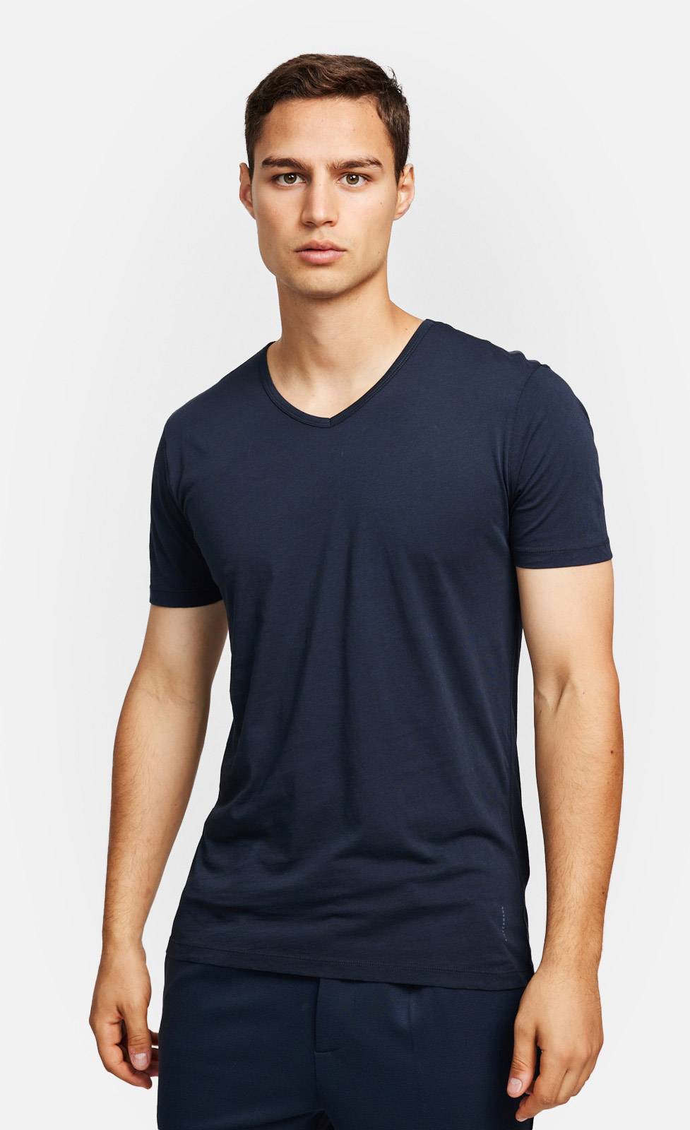 Kiefermann Darius Baumwoll-T-Shirt mit V-Ausschnitt Blitzverkäufe