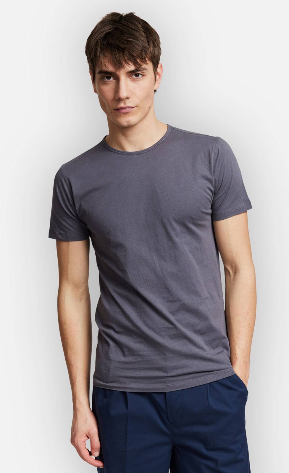 Kiefermann Lio Baumwoll-T-Shirt mit Rundhals Fabrikverkauf