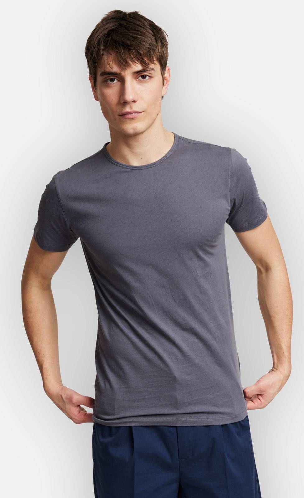 Kiefermann Lio Baumwoll-T-Shirt mit Rundhals Fabrikverkauf