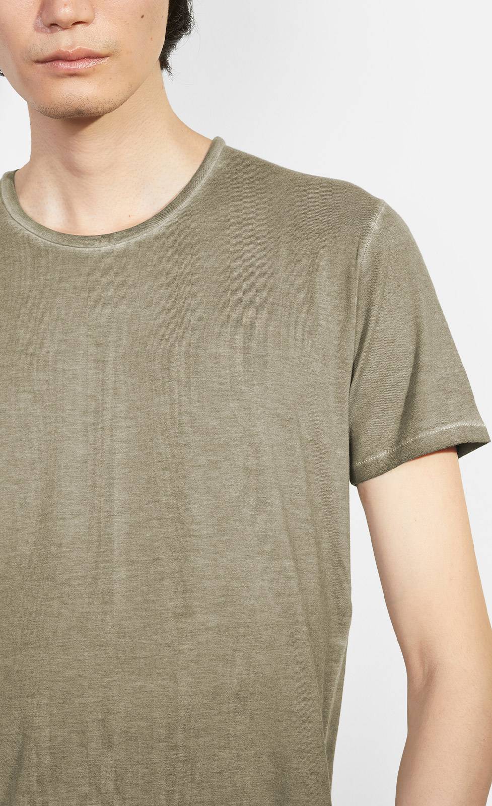 Kiefermann Robin Überfärbtes Rundhals-T-Shirt Schlussverkauf