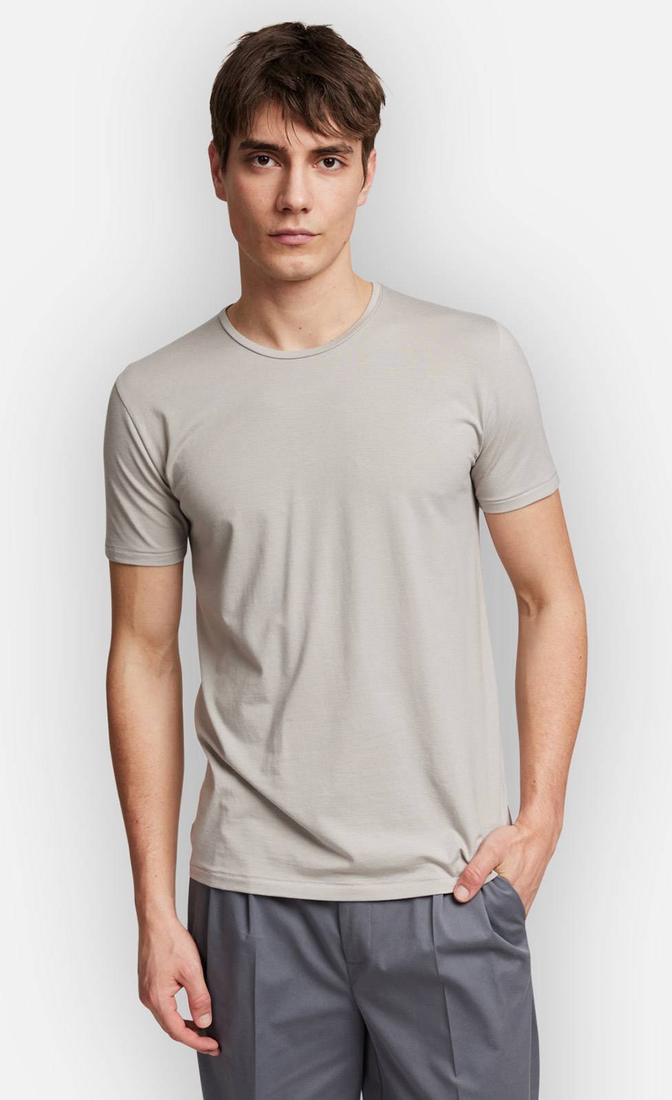 Kiefermann Hero Rundhals T-Shirt aus Baumwolle und Modal Fabrikverkauf