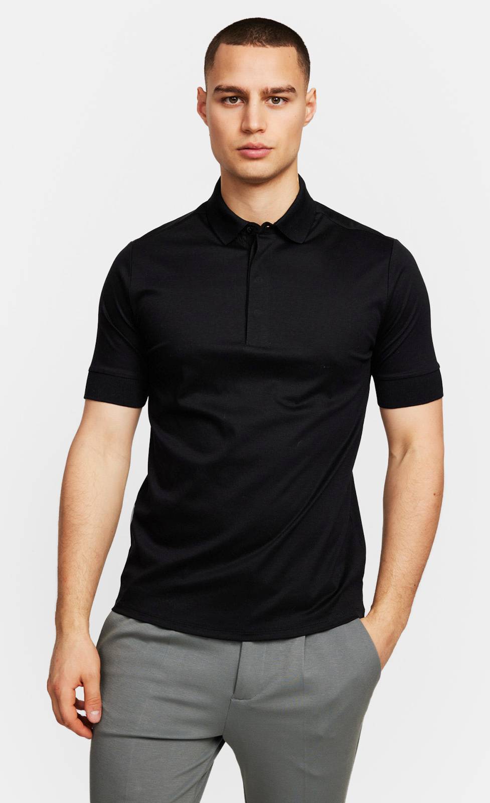 Kiefermann Wilson Poloshirt aus merzerisierter Baumwolle im Angebot