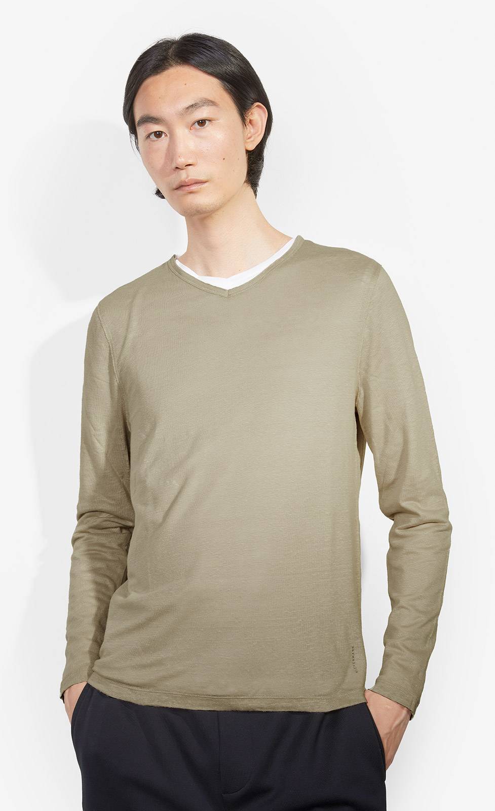 Kiefermann Florian 2in1 Leinen-Baumwoll-Shirt Günstiger Verkauf