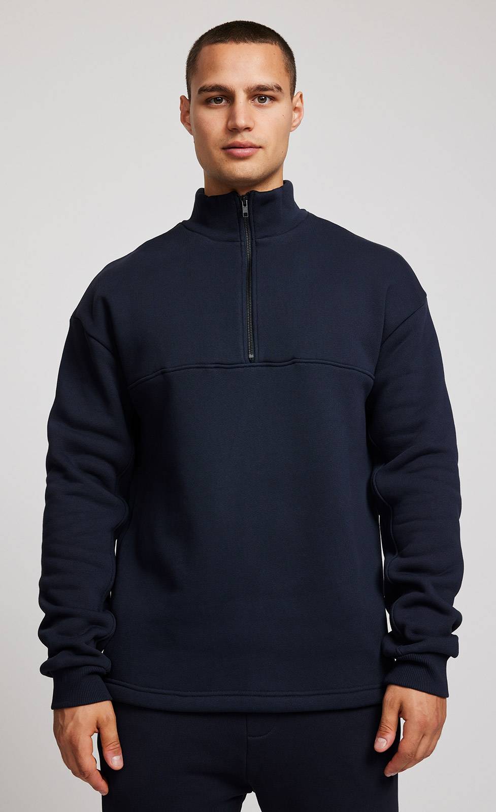 Kiefermann Tibor Sweatshirt mit Troyer-Ausschnitt Fabrikverkauf