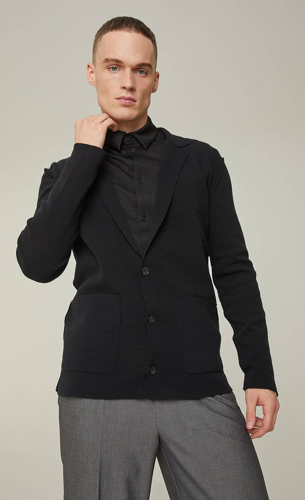 Kiefermann Conor Strickjacke im Sakkostil