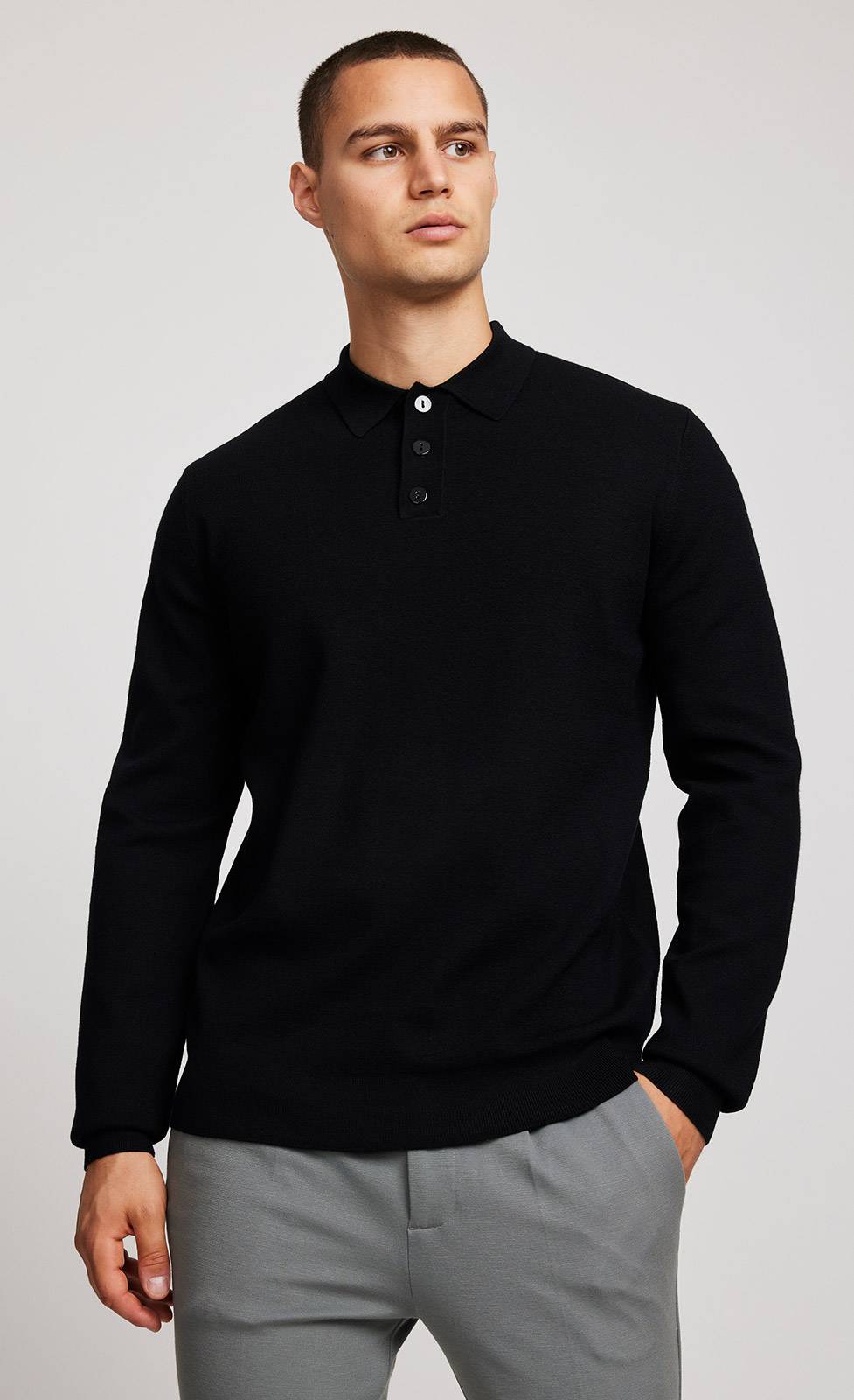 Kiefermann Aidan Strickpullover mit Polokragen Günstiger Verkauf