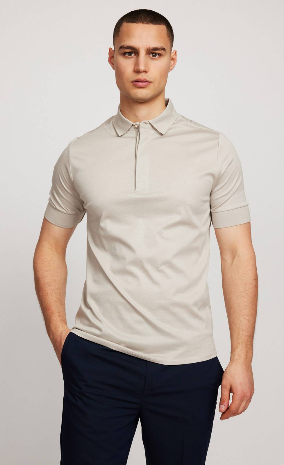 Kiefermann Wilson Poloshirt aus merzerisierter Baumwolle Schlussverkauf