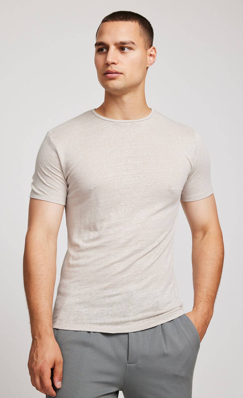 Kiefermann Laine Leinen Rundhals-T-Shirt Auslauf