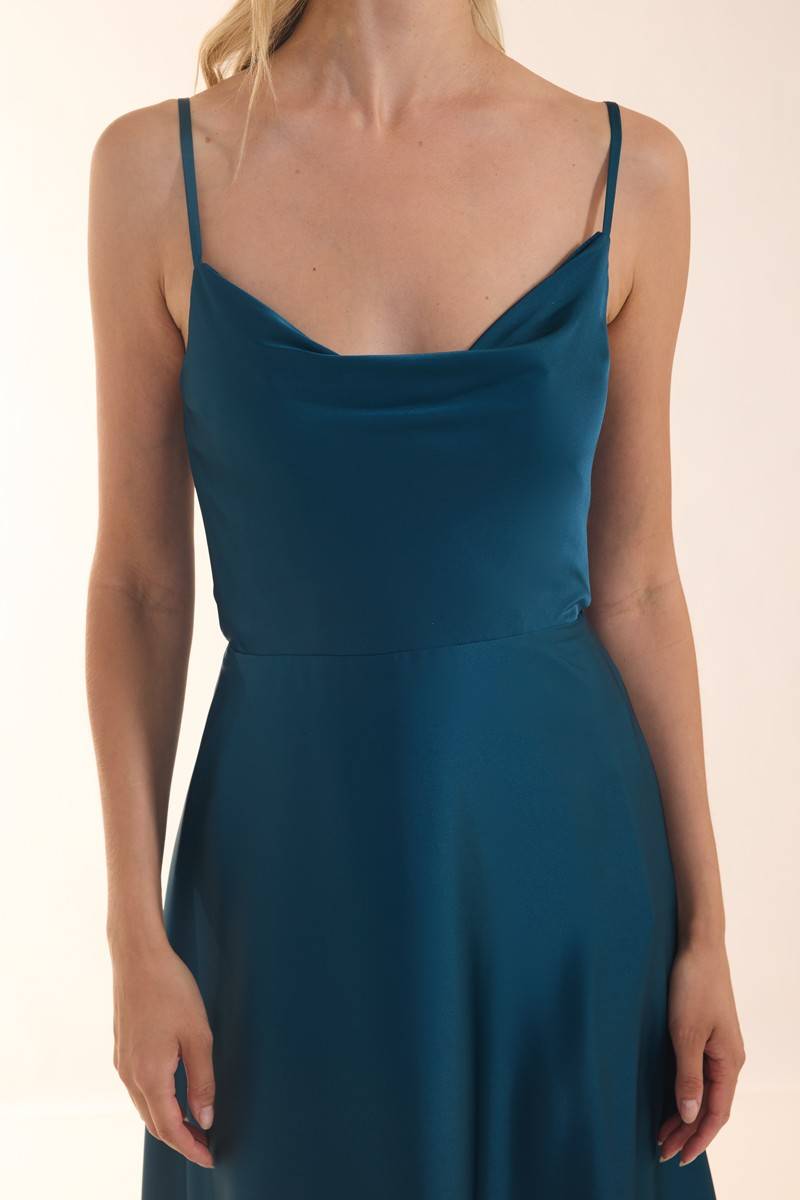 Laona ICONIC BOW DRESS Maxikleid aus Satin Schlussverkauf