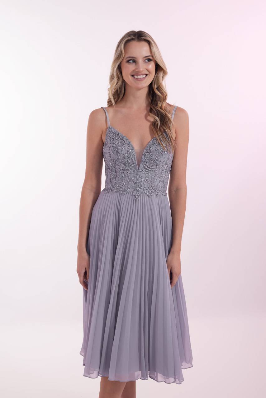 Laona DANCING TILL SUNRISE DRESS Besticktes Midikleid mit Plisseerock Blitzverkäufe