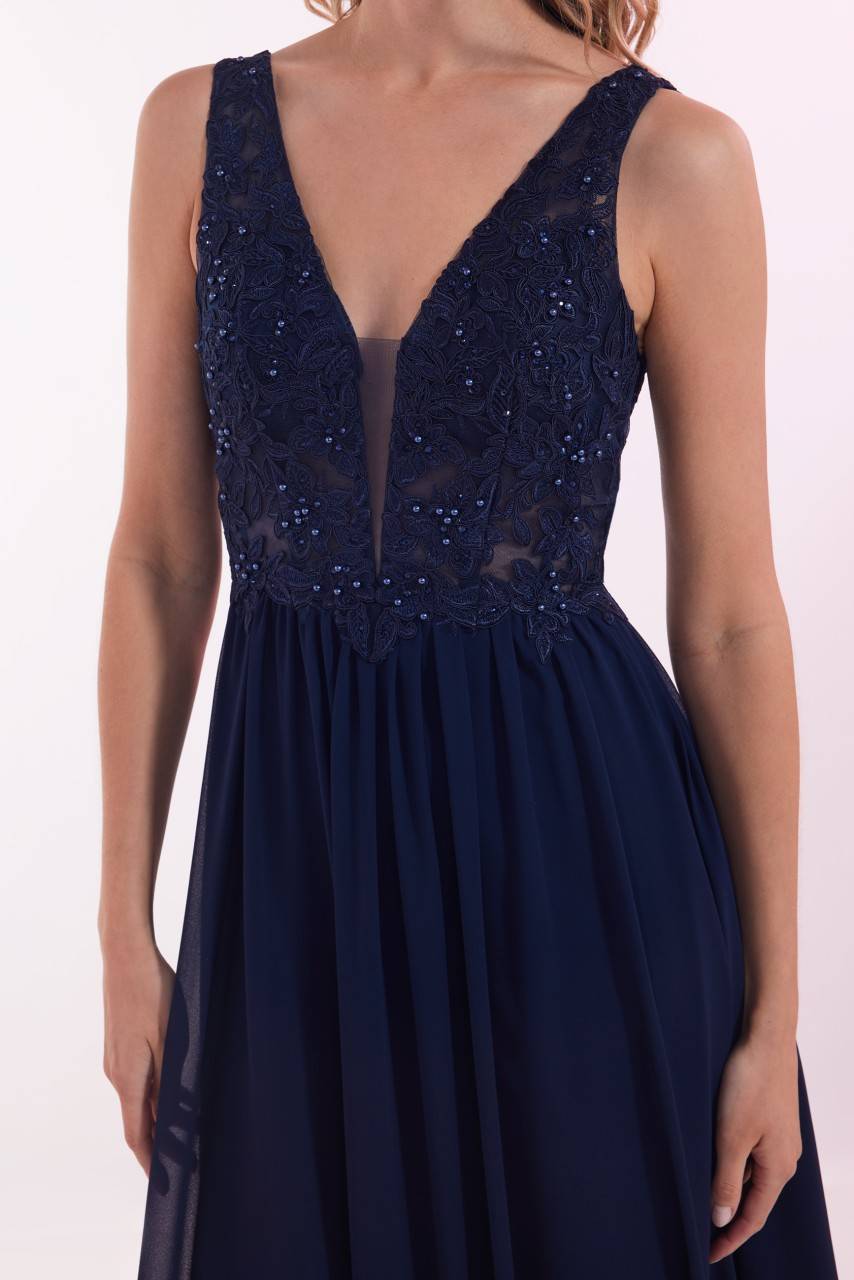 Laona BLOSSOM DRESS Besticktes Maxikleid aus Chiffon Online