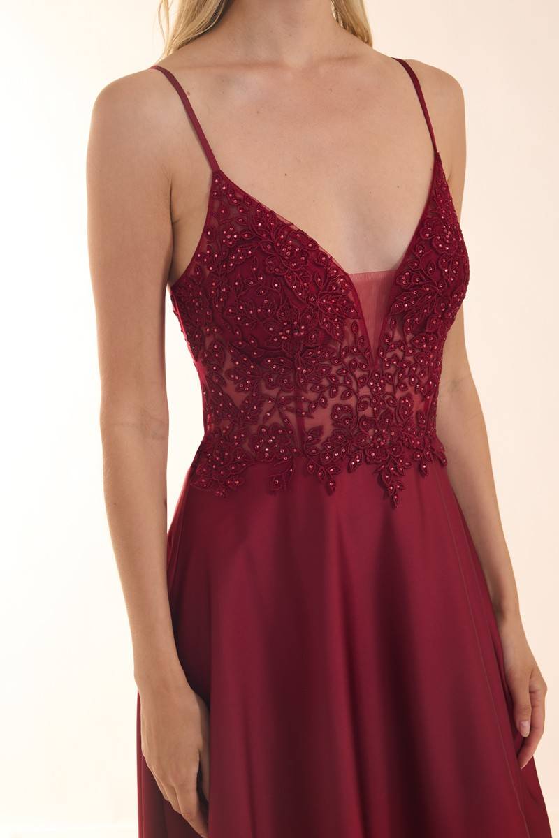 Laona STOLE YOUR HEART DRESS Maxikleid aus Satin Fabrikverkauf