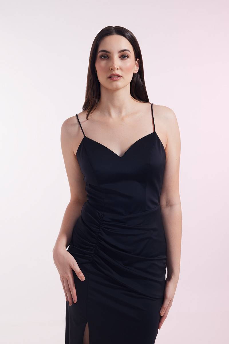 Laona MODERN MUSE DRESS Figurbetontes Maxikleid mit Schleppe aus Jersey Fabrikverkauf