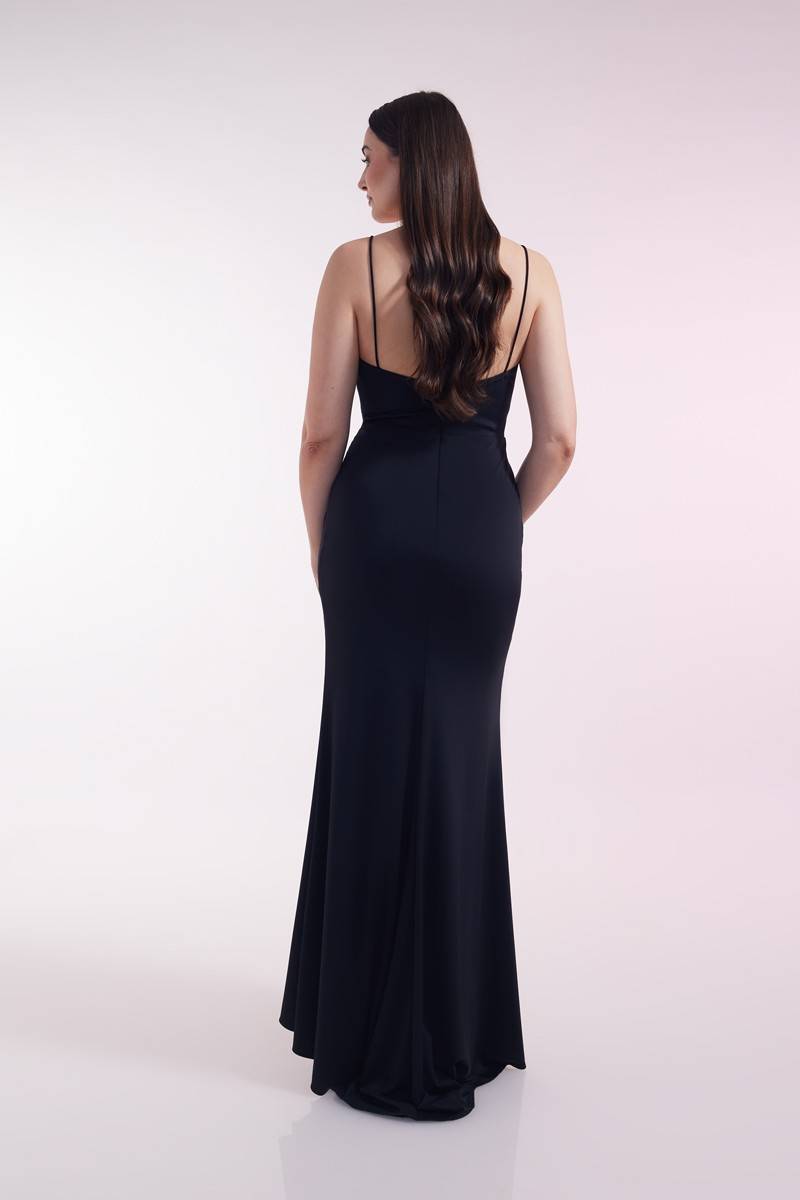 Laona MODERN MUSE DRESS Figurbetontes Maxikleid mit Schleppe aus Jersey Fabrikverkauf