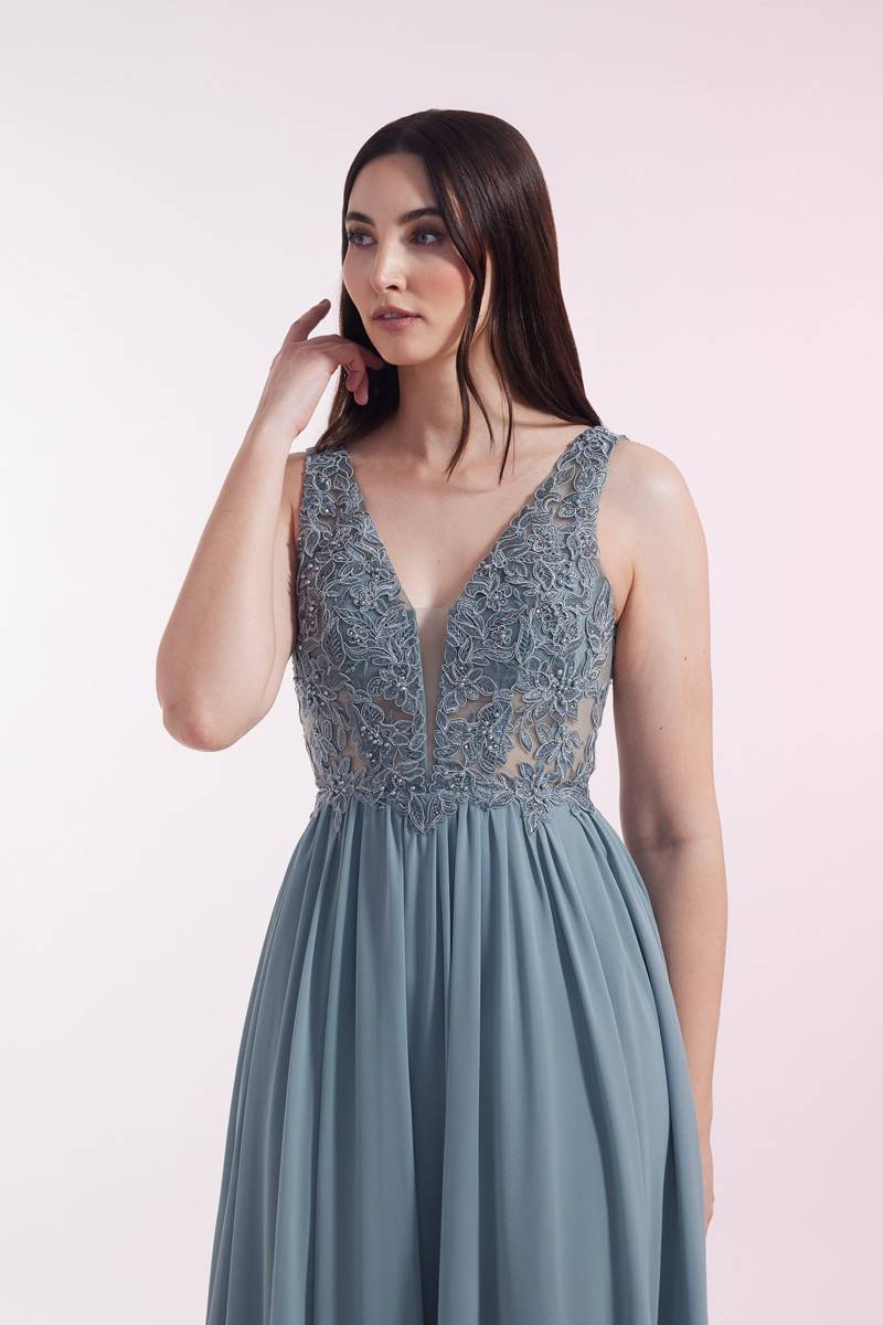 Laona BLOSSOM DRESS Besticktes Maxikleid aus Chiffon Meist gekauft
