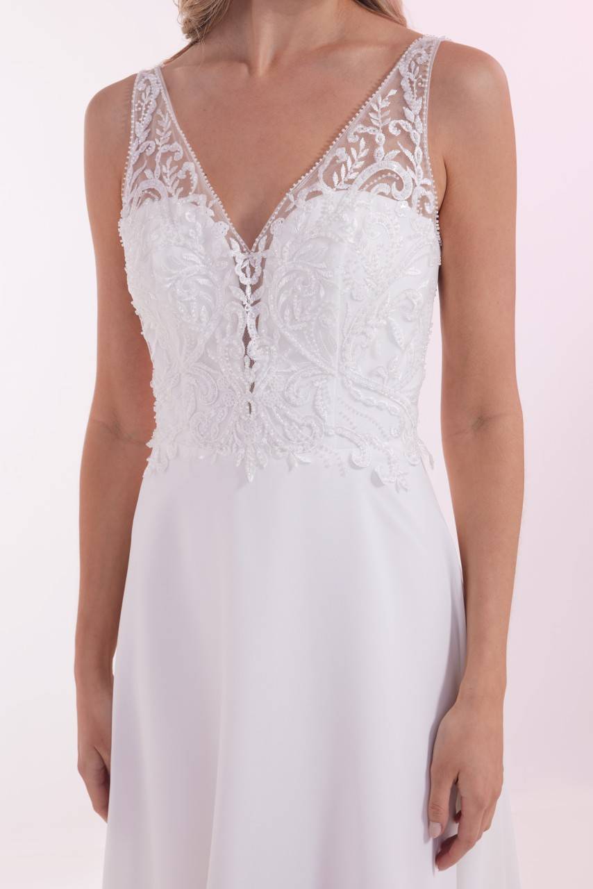 Laona OPULENT SPIRIT DRESS Besticktes Maxikleid mit V-Ausschnitt vorne und hinten Online