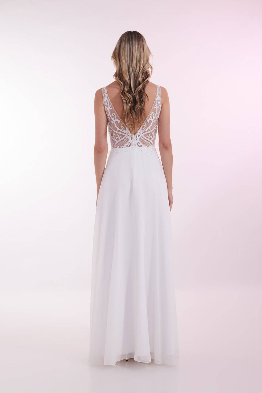 Laona OPULENT SPIRIT DRESS Besticktes Maxikleid mit V-Ausschnitt vorne und hinten Online