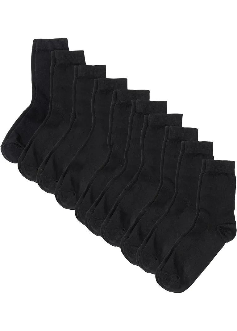 bonprix Socken mit Bio-Baumwolle (10er Pack)