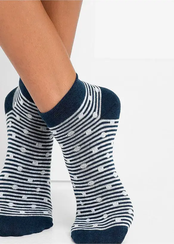 bonprix Sneakersocken mit Bio-Baumwolle (8er Pack) im Angebot