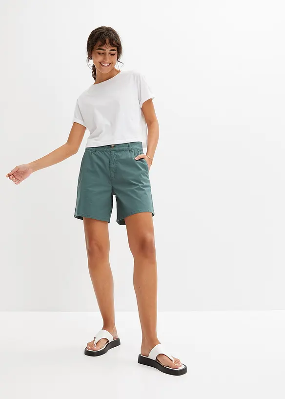 bpc bonprix collection High Waist Shorts aus Twill Discount Store für neue Produkte