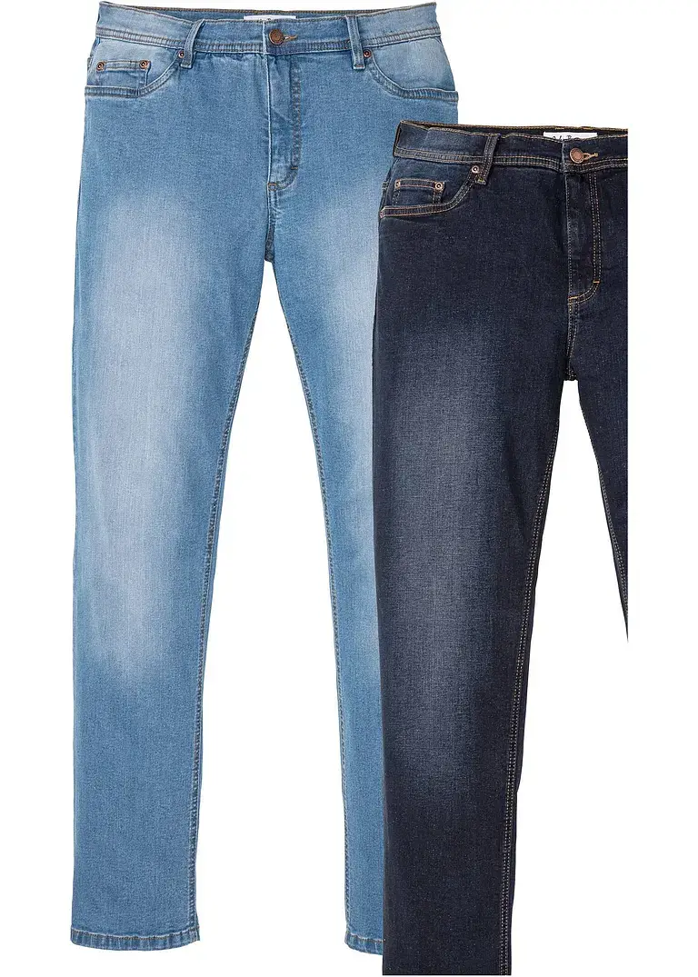 bonprix Regular Fit Stretch-Jeans, Straight (2er Pack) Muttertagsangebot