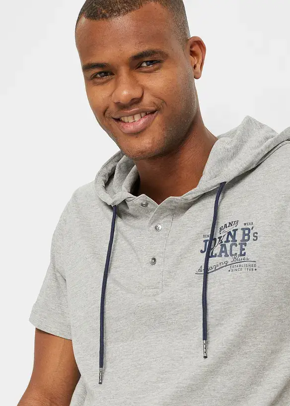 John Baner JEANSWEAR T-Shirt mit Kapuze Zeitlich begrenztes Angebot