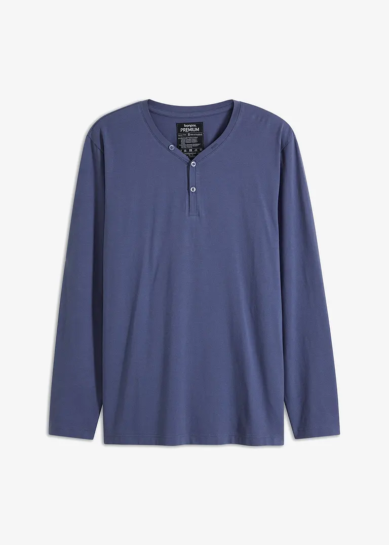 bpc bonprix collection Essential Henleyshirt, Langarm mit Bio-Baumwolle Riesige Ersparnisse