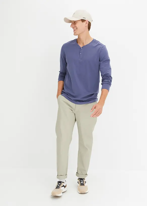 bpc bonprix collection Essential Henleyshirt, Langarm mit Bio-Baumwolle VIP-Rabatte