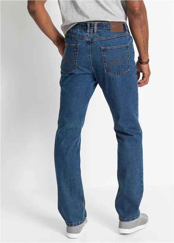 bonprix Classic Fit Jeans mit seitlichem Dehnbund, Straight Super Sparpreis