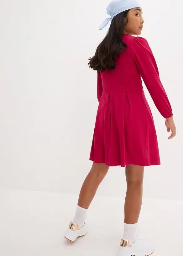 bpc bonprix collection Mädchen Jerseykleid mit Bio-Baumwolle Sonderangebot