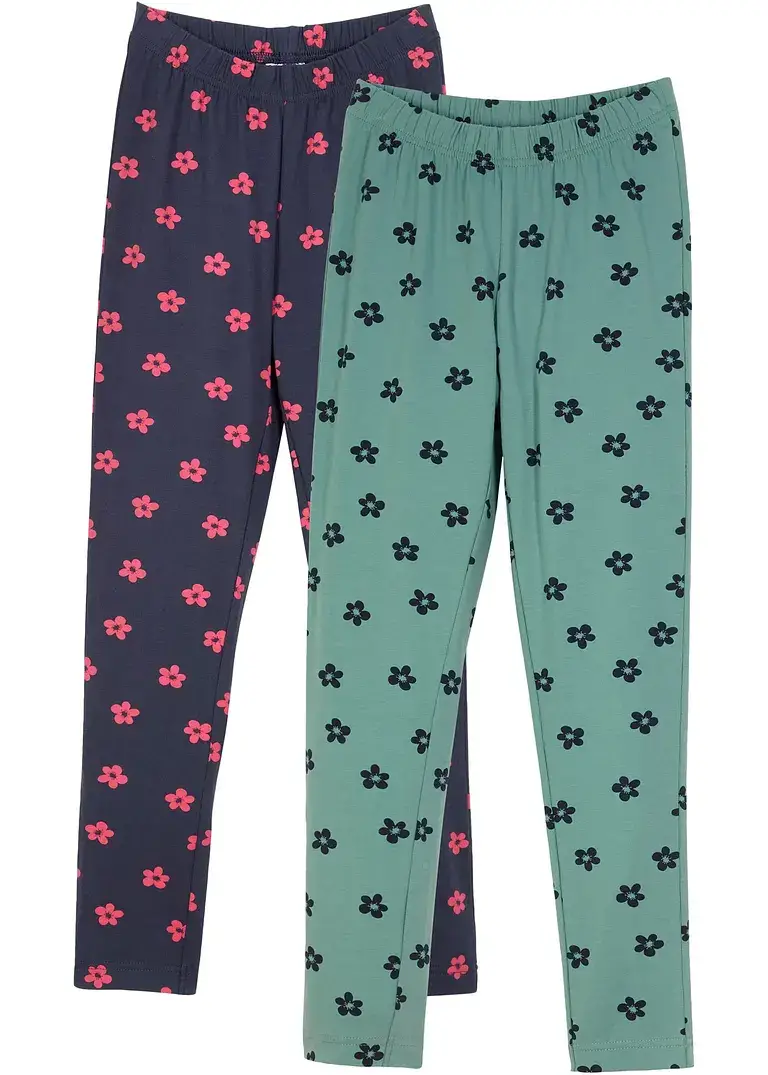 bpc bonprix collection Mädchen Leggings mit Bio Baumwolle (2er Pack) Großer Ausverkauf