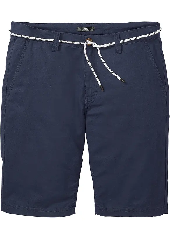bonprix Chino-Bermuda mit Leinen und Bindeband, Regular Fit Heißer Verkauf