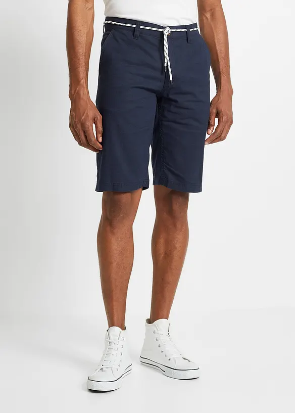 bonprix Chino-Bermuda mit Leinen und Bindeband, Regular Fit Heißer Verkauf